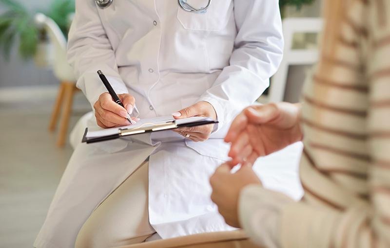 A consultation with a female gynaecologist